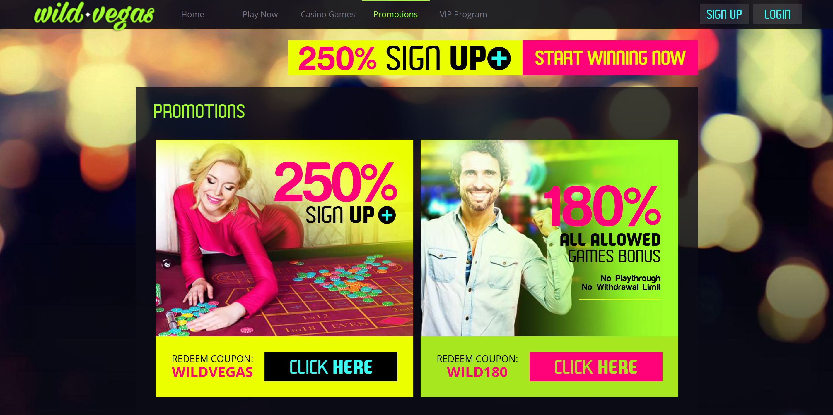 Bonuses and Promotions 